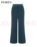 PORTS寶姿女裝 秋季新品休閑長袖中長連衣裙LV9D109DFF044 太空灰組合色 S (4) 曬單實拍圖