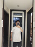 BOY LONDON【夏日金章】夏季情侶款簡約小logo休閑短袖T恤N01916 白色 XS 曬單實拍圖