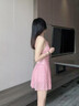 JIOESC泳衣女2025年新款連體純欲遮肉顯瘦連體式掛脖溫泉海灘比基尼泳裝 粉紅色 均碼 【80-120斤】 曬單實(shí)拍圖