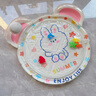 元大眠兒童拍拍水墊寶寶學(xué)爬行訓練墊玩具加厚家用夏季嬰幼兒充氣爬爬墊 80CM星兔 按壓充氣 加厚60%防漏 曬單實(shí)拍圖
