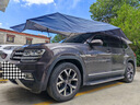 邁牛（MYNEW）全自動防曬車衣車罩 遮陽罩智能遙控收縮車蓬車頂折疊傘suv車棚 5.2米 半自動藍(lán)色 曬單實(shí)拍圖