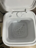 揚(yáng)子YANGZI 迷你洗衣機(jī)半全自動(dòng)小型內(nèi)衣內(nèi)褲懶人洗衣機(jī)洗脫一體 學(xué)生宿舍 兒童嬰兒洗襪子機(jī)帶脫水 白7.5KG【六代升級(jí)電機(jī)+不銹鋼甩桶+藍(lán)光】 曬單實(shí)拍圖