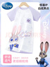 迪士尼親子睡衣女童睡裙夏款a類棉睡衣兒童家居服夏季ZF39491 紫130 曬單實拍圖