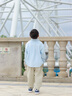 巴拉巴拉兒童襯衫男童長袖親子裝2025新款秋裝全面磨毛學(xué)院風(fēng)寬松百搭親膚 冰藍(lán)80901 130 曬單實拍圖