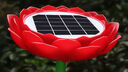 音絮新款蓮花機太陽能播放機室外戶外播放器插卡充電念歌機防雨防雷防凍公園布局綠化裝飾 紅色內(nèi)置39首+108首 曬單實拍圖