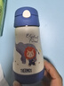 膳魔師（THERMOS）兒童保溫杯水杯吸管杯學(xué)飲杯316L不銹鋼把手學(xué)生杯超輕暢吸杯TCKC 曬單實(shí)拍圖
