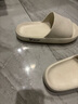 特步（XTEP）拖鞋女士夏季一字拖外穿厚底透氣女款休閑拖鞋 A624 白色 40-41 曬單實(shí)拍圖