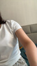 森馬（Semir）短袖t恤女短款修身圓領(lǐng)內(nèi)搭25夏涼感收腰V領(lǐng)上衣辣妹109325100006 曬單實(shí)拍圖