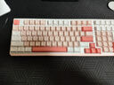 DURGOD杜伽K615W CHERRY櫻桃MX2A軸無(wú)線(xiàn)藍牙三模熱插拔機械鍵盤(pán)背光MAC游戲辦公 白光-余音（輕粉97鍵） BOX冰淇淋軸 曬單實(shí)拍圖
