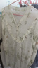 十月結(jié)晶孕婦裙夏季透氣吸汗孕期便捷哺乳前開扣居家裙子家居服 青麥綠M碼 曬單實(shí)拍圖