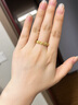 萃華金店足金999琺瑯愛心黃金戒指時(shí)尚婚慶三金女戒送女友老婆生日520禮物 鑲鉆蝴蝶戒指金重約3.2g 曬單實(shí)拍圖