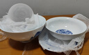 景德鎮(zhèn)官方陶瓷碗碟餐具套裝無鉛白瓷家用碗盤套組餐盤高檔喬遷搬家禮物 又見青山(透白)-8英寸大湯碗 曬單實(shí)拍圖