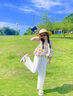 舟喜女童套裝夏裝2025新款兒童網(wǎng)紅時髦吊帶女大童褲子小女孩衣服夏款 圖片色 140 cm 曬單實拍圖