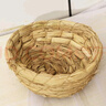 文枝草編鴿子窩鸚鵡蘆丁雞下蛋鳥(niǎo)窩玉米皮防側翻手工編制草窩鳥(niǎo)巢用品 碗狀窩1個(gè)裝 曬單實(shí)拍圖