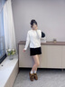 施洛瀾立體釘珠小花加厚毛衣外套女2025秋冬裝新款寬松洋氣針織開(kāi)衫外穿 白色 均碼 建議80-135斤 曬單實(shí)拍圖