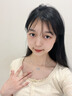阿黛麗天然海藍(lán)寶石項(xiàng)鏈925銀鑲嵌吊墜半寶石吊飾女飾品掛件七夕送女 曬單實(shí)拍圖