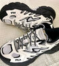 FILA 斐樂女鞋F(xiàn)ERN摩登運(yùn)動(dòng)鞋楊冪同款冬新款蕨草鞋休閑鞋老爹鞋 乳白色/桃木綠-OM 37.5 曬單實(shí)拍圖