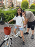 361度大兒童自行車女學生公主單車6-18歲雙剎舒適腳踏單車帶車簍后座架 98%免裝送大禮包 -輻條輪/奶油白 24寸/約8-18歲【身高145-170cm】 曬單實拍圖