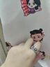 DOLP設(shè)計(jì)路路款霸氣貔貅戒指純銀男士復(fù)古轉(zhuǎn)動(dòng)珠戒子情侶潮人個(gè)性 貔貅轉(zhuǎn)動(dòng)轉(zhuǎn)動(dòng)戒指一對 1金色大+ 曬單實(shí)拍圖