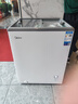 美的（Midea）100升200升/300升家用冰柜商用雪糕柜展示柜飲料冰激凌綠豆沙保鮮冷柜單溫冷藏/冷凍超市便利店 【升級帶鎖 】155升玻璃門(mén)展示柜  155LGE 曬單實(shí)拍圖