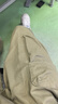森馬（Semir）褲男冬季工裝風抽繩寬松直筒長褲松緊腰褲子時尚 駝色50100 M 曬單實拍圖