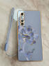 攸暮閣 適用OPPOReno10手機殼鉑金紅花新款高級感直邊電鍍硅膠軟殼全包10pro防摔保護套時(shí)尚潮流女款 淡青色D-鉑金青花R【配手繩】 OPPORENO10 曬單實(shí)拍圖
