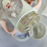 安兒欣兒童水杯學(xué)飲杯吸管杯幼兒園水杯水壺寶寶喝水杯子防嗆ppsu 萌雅開(kāi)心小豬 240ml （手柄款） 曬單實(shí)拍圖