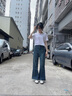 izzue it復(fù)古直筒牛仔褲女秋季2025新款休閑長(zhǎng)褲顯瘦窄版女士褲子女 曬單實(shí)拍圖