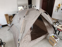 駱駝（CAMEL）戶外黑膠帳篷便攜式折疊全自動加厚野營雙人防曬防雨A111-3摩卡色 曬單實拍圖