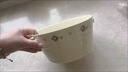 泰禧閣紫藤花雙耳陶瓷湯碗家用奶油大容量水桶碗泡面碗高顏值碗盤餐具 紫藤花-雙耳湯鍋(2000ml)+大湯勺 曬單實(shí)拍圖
