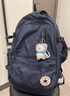 匡威（Converse）官方 Straight Edge男女休閑簡(jiǎn)約雙肩包書包10021138 10021138-A02/暗夜藍(lán)色 OSFA 曬單實(shí)拍圖