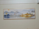 良木澤客廳裝飾畫禪意新中式山水畫沙發(fā)背景墻壁掛畫辦公茶室書房臥室 背靠金山-旭日東升 120*40【晶瓷+鋁框】 曬單實拍圖