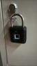 古聯(lián)智能掛鎖遠程密碼鎖u型家用防盜門(mén)鎖宿舍柜子儲物柜浴室防水防銹 迷你黑色密碼掛鎖 曬單實(shí)拍圖