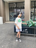 Lee童裝夏季兒童短褲2025新款男女中大童休閑運(yùn)動(dòng)褲學(xué)生防潑水五分褲 灰色 （100%棉） 165 cm 曬單實(shí)拍圖
