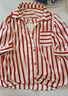 絲柏舍條紋襯衫2026春裝新款女裝寬松撞色假兩件單排扣上衣 曬單實(shí)拍圖
