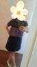 妤遇（YUUZYUUS）品牌女裝假兩件連衣裙女2025新款顯瘦氣質(zhì)拼接不規(guī)則小個子裙子 黑色 M 曬單實拍圖