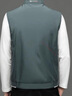 皮爾卡丹（pierre cardin）男士外套春秋款馬甲商務(wù)男款休閑2025新款背心馬夾男裝坎肩 綠色 2XL 135-150斤 曬單實(shí)拍圖