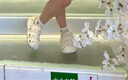 G.DUCKKIDS2025夏季兒童拖鞋簡(jiǎn)約經(jīng)典毛毛蟲(chóng)版型沙灘外穿洞洞鞋男女寶寶涼拖 2535裸鞋-白色 35.5 220mm 內(nèi)長(zhǎng)22cm鞋底220尺碼 曬單實(shí)拍圖