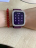 腕美主義適用蘋果iwatch8保護殼S9S8手表iwatch9鑲鉆半包殼S7表帶7女S7夏季SE防摔6創(chuàng)意10高級S6 星光色單排鉆【PC半包鏤空 適用：iwatch【40mm】4-6代 曬單實拍圖