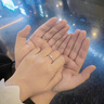 法蔻鉑金情侶鉆戒pt950白金一對(duì)結(jié)求婚戒指七夕情人節(jié)生日禮物送女友 輕奢款-一見(jiàn)鐘情活口對(duì)戒 曬單實(shí)拍圖