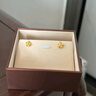 周生生  黃金耳飾 足金曲奇耳釘耳環(huán) 送女友禮物69681E 定價(jià) 曬單實(shí)拍圖