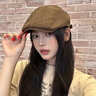 啄木鳥前進(jìn)帽子貝雷帽美式2025新款復(fù)古女棉麻時(shí)尚春夏畫家報(bào)童鴨舌帽男 主圖款咖色 M 54-58cm一般都能戴 曬單實(shí)拍圖