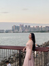 巧丂法式網(wǎng)紗拼接波點(diǎn)緞面連衣裙女溫柔風(fēng)氣質(zhì)收腰長裙 粉色 請參照詳情尺寸挑選尺碼 M 體重建議100-110 曬單實(shí)拍圖