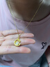 中國黃金CHINA GOLD本命年蛇黃金項(xiàng)鏈女足金蛇盤兔吊墜七夕情人節(jié)禮物送女友老婆生日 京速達(dá)-足金月亮蛇兔和田玉鉆石吊墜贈S925鏈 曬單實(shí)拍圖