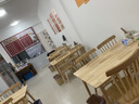 子博全實(shí)木餐桌現(xiàn)代簡(jiǎn)約小戶型餐桌椅組合北歐原木家用4人6人吃飯桌子 全實(shí)木一桌四椅【130*80*75cm】 曬單實(shí)拍圖
