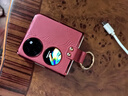 圣曼帝 華為p50pocket手機殼pocket s寶盒折疊屏保護套新款電鍍真皮創(chuàng  )意指環(huán)支架全包防摔男女款皮套 【中國紅】電鍍真皮-指環(huán)支架 華為p50pocket/pocket S通用 曬單實(shí)拍圖