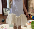 笛莎（DEESHA）童裝兒童女童裙子2025年夏季新款女寶寶網(wǎng)紗公主裙連衣裙 淺藍(lán) 100 曬單實(shí)拍圖