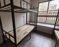 六腿上下床鐵床成人床雙層床鐵架床員工宿舍上下鋪學(xué)校高低架子床 黑色 加厚款 寬90長200送兩張實(shí)木板 曬單實(shí)拍圖