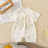 G.DUCK KIDS小黃鴨童裝嬰兒連體衣夏季薄款新生兒爬服花朵刺繡女寶寶衣服哈衣 輕奢白 66cm 66碼適合3-6個(gè)月(10-13斤) 曬單實(shí)拍圖