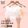 貓人（MiiOW）2件裝少女文胸內(nèi)衣女童發(fā)育期9-12-16歲小學(xué)初中生女孩內(nèi)衣背心 曬單實(shí)拍圖